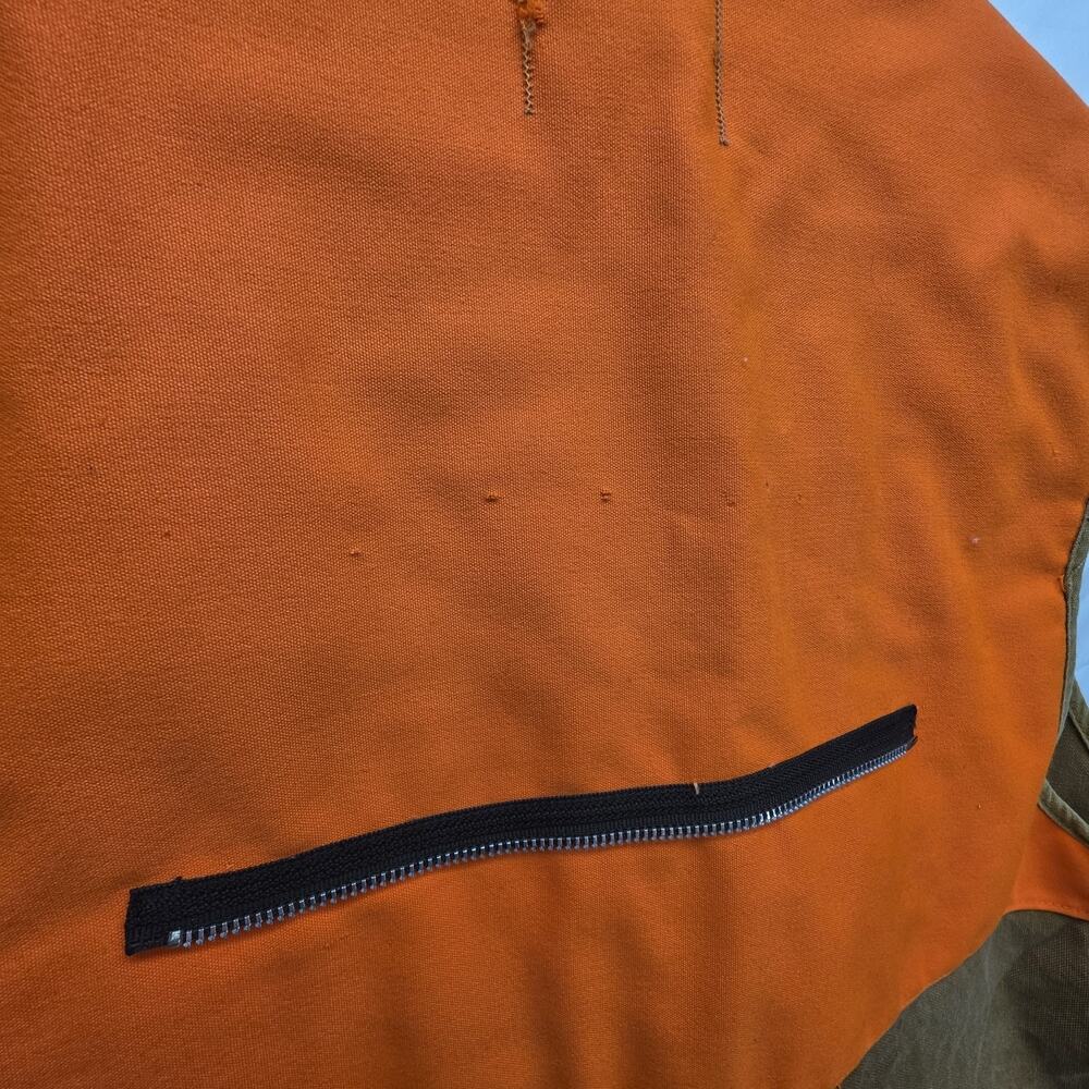 Vintage SafTBak Hunting Vest Blaze Orange Canvas Game Pockets USA - Picture 7 of 15